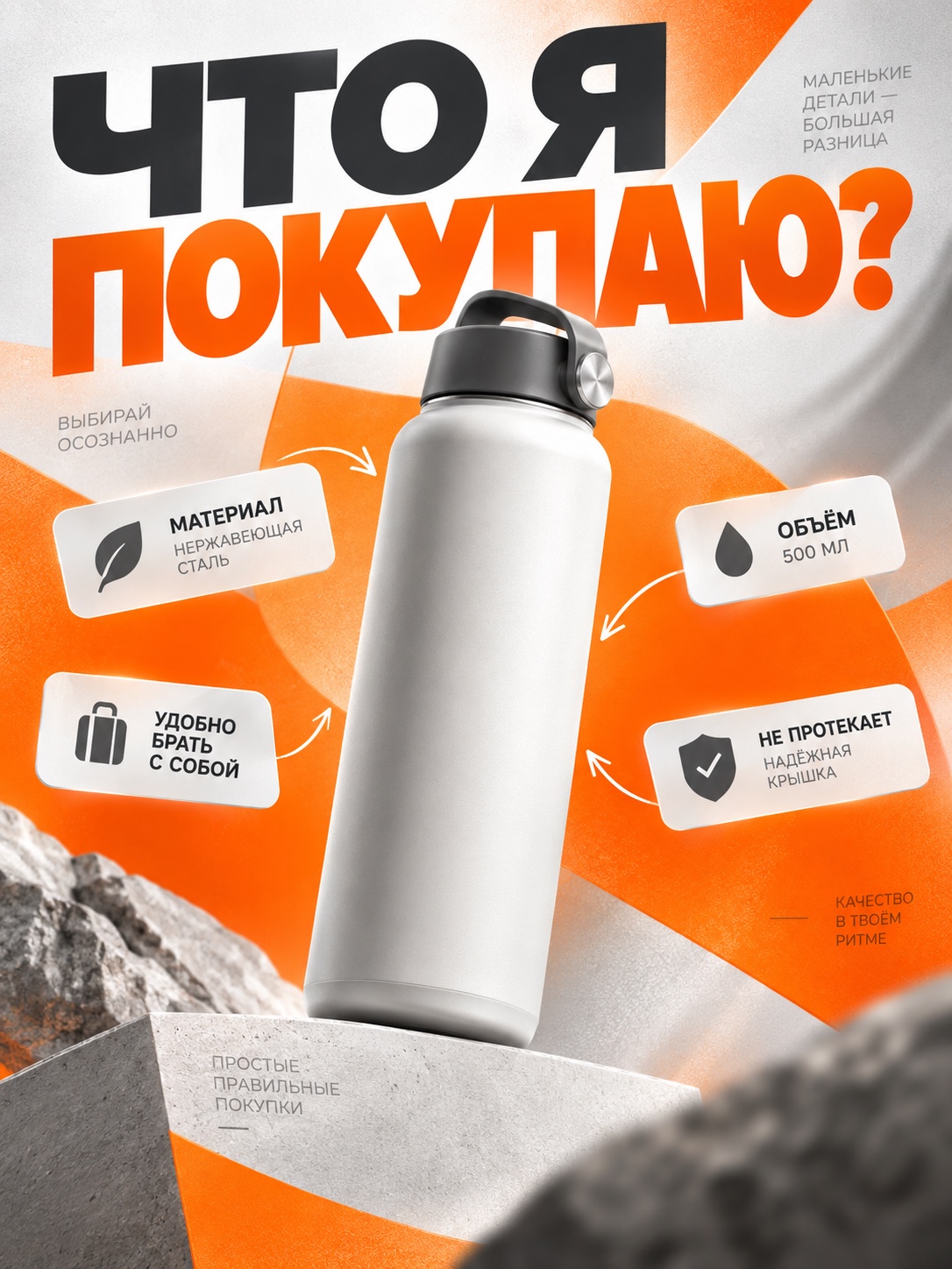 Инфографика для карточки термоса на маркетплейсе