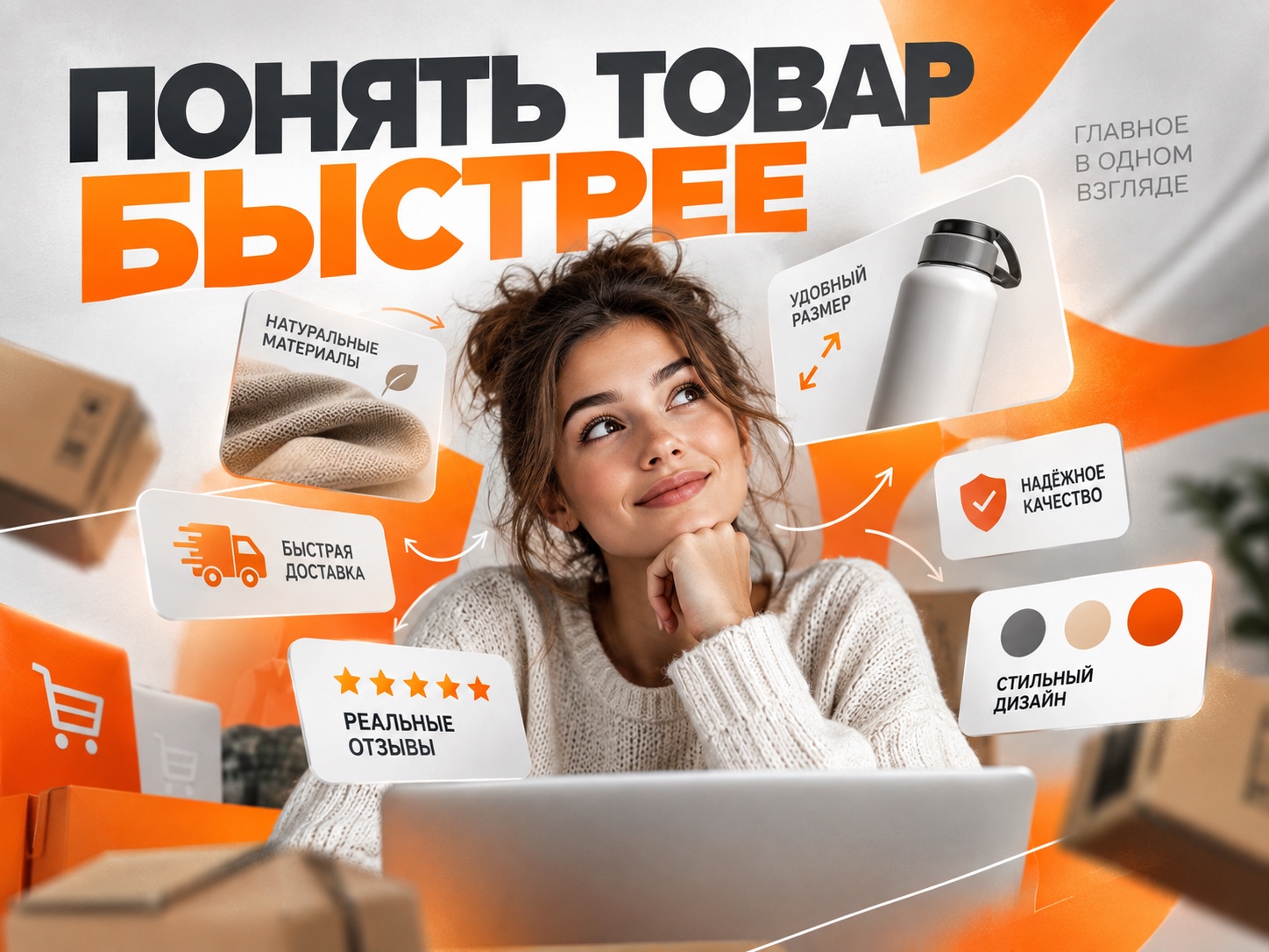 Визуальная подача преимуществ товара для покупателя